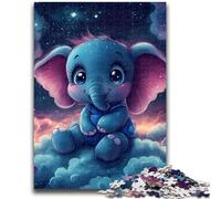 Puzzles pour Adultes 1000 pièces, éléphant endormi, Jouets éducatifs et éducatifs, Jeux familiaux, Cadeaux d'anniversaire et Cadeaux Uniques (75x50cm)