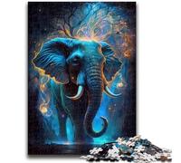 Puzzles pour Adultes 1000 pièces Éléphant Incroyable pour Les 14 Ans et Plus Jeu de Quiz Activités Amusantes à la Maison, Cadeau d'anniversaire, Cadeaux de Voyage 26x38cm