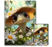 Puzzles pour Adultes, 1000 pièces en Bois, Motif bébé Tortue, idéal pour stimuler Le Cerveau, pour Les Adolescents et décoration d'intérieur, 50x75cm