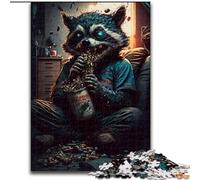 Puzzles pour Adultes, 1000 pièces en Bois représentant des Monstres mangeurs, idéal pour Les fêtes ou Les Anniversaires, Jeu de société 1000 pièces(50x75cm)