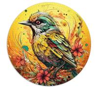 Puzzles pour Adultes 1000 pièces en Carton Motif Moineau Vert Idéal pour Les Loisirs en Famille pour Les fêtes et Les Anniversaires 67,5 x 67,5 cm