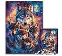 Puzzles pour Adultes, 1000 pièces en Carton représentant Un Loup, pour la décoration intérieure, Divertissement en Famille, à partir de 14 Ans, 26x38cm