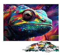 Puzzles pour Adultes 1000 pièces en Papier caméléon Brillant Jouets éducatifs et éducatifs pour la Famille 1000 pièces (38 x 26 cm)