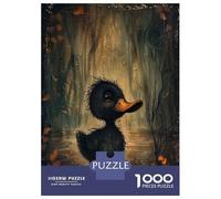 Puzzles pour Adultes 1000 Pièces Enchanted Black Duckling Puzzle pour Adultes, Jeu De Réflexion, Décoration Murale, Cadeaux De Noël Ou d'anniversaire 38x26cm/1000pcs