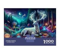 Puzzles pour Adultes 1000 Pièces Enchanted Forest Fantasy Puzzle Jeux Relaxants Cadeau d'anniversaire À Offrir À Toute La Famille 52x38cm/1000pcs