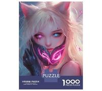 Puzzles pour Adultes 1000 Pièces Enchanted Fox Maiden Puzzle pour Adultes, Jouet Anti-Stress, Difficile, Excellent Cadeau pour Les Amateurs De Jeux 70x50cm/1000pcs