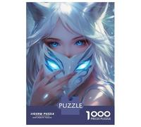 Puzzles pour Adultes 1000 Pièces Enchanted Fox Mask Puzzle Détente Jeux Défi Difficile Cadeau Anti-Stress 70x50cm/1000pcs