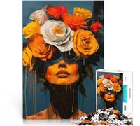 Puzzles pour Adultes 1000 pièces Enchantement des Roses Jeu Familial Anti-Stress Défi Difficile Une œuvre d'art 52x38cm