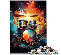 Puzzles pour Adultes 1000 pièces Ensemble de Batterie Assemblage de Motifs 10,27 po x 14,96 po Jeu de défi Unique pour Adolescent Âge 14 Ans et Plus