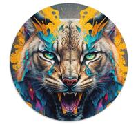 Puzzles pour Adultes, 1000 pièces, Ensemble panoramique Lynx, Puzzles de Milieu de Gamme, Casse-tête Stimulant pour Adolescents, soirée de Jeux en Famille (67,5x67,5cm)