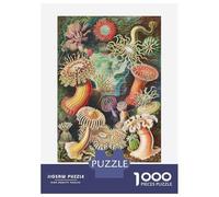 Puzzles pour Adultes 1000 Pièces Ernst Haeckels Art Forms of Nature Puzzle pour Adolescents, Améliore La Mémoire, Stimulant À Compléter, Jeu Amusant pour Toute La Famille 52x38cm/1000pcs