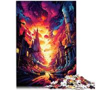 Puzzles pour Adultes 1000 pièces Escape from The City Relax Games 26x38cm Améliorer l'amour Entre Les Couples pour Les Adolescents 14 Ans et Plus