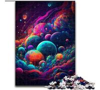 Puzzles pour Adultes 1000 pièces Espace psychédélique, Jeu intellectuel Stimulant l'amour Entre Couples à partir de 14 Ans (Taille 26x38cm)