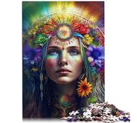 Puzzles pour Adultes 1000 pièces Esprit Arc-en-Ciel Puzzle en Bois Cadeau d'anniversaire, Cadeaux pour Adultes ou Enfants, Art Mural 19,7 x 29,5 Pouces