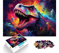Puzzles pour Adultes 1000 pièces étonnantes Dinosaures Puzzle Amusant en Famille 26x38cm Améliorer l'amour Entre Les Couples pour Les Adolescents de 14 Ans et Plus