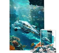 Puzzles pour Adultes 1000 pièces Explorateur des océans Activités Amusantes à la Maison décoration Artistique Jeu Pratique pour Les 14 Ans et Plus (38x26cm)