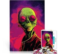 Puzzles pour Adultes 1000 pièces Extraterrestre de l'espace Entraînez Votre Cerveau et Vos Mains Une œuvre d'art 75x50cm