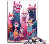 Puzzles pour Adultes 1000 pièces Famille Alpaga pour et à partir de 14 Ans Jeu Pratique Jeu de Noël Cadeaux 38x26cm