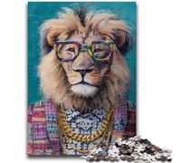 Puzzles pour Adultes 1000 pièces Famille de Lions Jeu Anti-Stress Défi Difficile Collection d'artistes, Beaux-Arts 50x75cm
