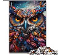Puzzles pour Adultes 1000 pièces Fantasy Art Owl Puzzle Family Linking Activity, Cadeau Unique pour Les Vacances et Les Anniversaires (Taille : 50x75cm)