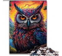 Puzzles pour Adultes 1000 pièces Fantasy Art Owl Puzzle Family Linking Activity, Cadeau Unique pour Les Vacances et Les Anniversaires (Taille : 50x75cm)