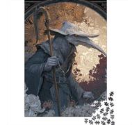 Puzzles pour Adultes 1000 Pièces Fantasy Artwork Grim Reaper with Scythe Puzzle Adulte Jeu Manuel Cadeau pour Femmes pour Anniversaire, Noël 52x38cm/1000pcs