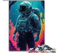 Puzzles pour Adultes 1000 pièces Fantasy Astronaut Jigsaw Home Decor Brain Teaser Game for Teens & Family Interaction (Taille : 26x38cm)