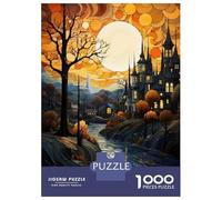 Puzzles pour Adultes 1000 Pièces Fantasy Castle Sunset Puzzles pour Adultes - Jeu De Réflexion, Analyse Et Logique - Cadeau Anti-Stress 70x50cm/1000pcs