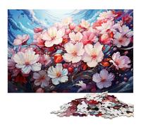 Puzzles pour Adultes 1000 pièces Fantasy Color Sakura Jigsaw Puzzle Une œuvre d'art pour et Adolescent de 14 Ans et Plus 1000 pièces (75x50cm)