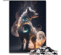 Puzzles pour Adultes 1000 pièces Fantasy Dog Made of Stars Puzzles Taille 26x38cm pour Les Vacances, Les Anniversaires et Les soirées de Jeux en Famille