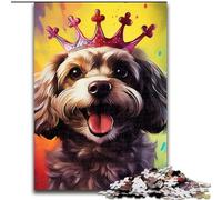 Puzzles pour Adultes 1000 pièces Fantasy Dog Puzzle 1000 pièces Impossible Hard Challenge Jouet pour Adolescents (Taille 38x26cm)