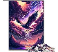 Puzzles pour Adultes 1000 pièces Fantasy Eagle Jigsaw Home Decor Brain Teaser Game for Teens & Family Interaction (Taille : 26x38cm)