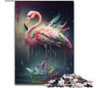 Puzzles pour Adultes 1000 pièces Fantasy Flamingo Puzzles 1000 pièces pour Adultes Parfait pour Les Adolescents et Les Loisirs en Famille, pour Les Anniversaires (Taille 26x38cm)