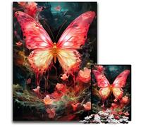 Puzzles pour Adultes 1000 pièces Fantasy Floral Butterfly Papier Puzzles pour Adultes Jouet éducatif pour Adolescents Décoration de Bureau à Domicile 1000 pièces (38 x 26 cm)