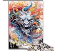 Puzzles pour Adultes 1000 pièces Fantasy Flying Dragon Jigsaw Soirée de Jeux en Famille Expérience visuelle stimulante et enrichissante (Taille : 50x75cm)