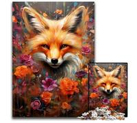 Puzzles pour Adultes 1000 pièces Fantasy Fox Puzzles pour Adultes Casse-tête Haute difficulté pour Adolescents 50x75cm / 19,68x29,52 Pouces