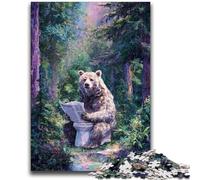 Puzzles pour Adultes 1000 pièces Fantasy Grizzlies pour 14 Ans et Plus Jeu de défi Unique Jeux de Famille Cadeaux d'anniversaire de Noël 38x26cm