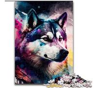 Puzzles pour Adultes 1000 pièces Fantasy Husky Puzzles en Carton pour Adultes Parfait pour la décoration de la Maison et du Bureau,Les fêtes,Les Anniversaires et Les Cadeaux de Vacances (26x38cm)