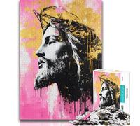 Puzzles pour Adultes 1000 pièces Fantasy Jesus, Jeux éducatifs, décoration de la Maison, Jeu éducatif pour Anniversaire, Noël (75x50cm)