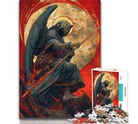 Puzzles pour Adultes 1000 pièces Fantasy Knight, Jeux éducatifs, décoration de la Maison, Jeu éducatif pour Anniversaire, Noël (75x50cm)