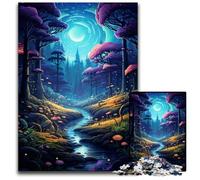 Puzzles pour Adultes 1000 pièces Fantasy Magic Jungle Impossible Puzzles pour Adultes pour Les Vacances et décoration intérieure 1000 pièces (38 x 26 cm)