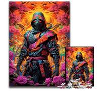 Puzzles pour Adultes 1000 pièces Fantasy Ninja Japonais Puzzles en Bois Parfait pour Les Cadeaux danniversaire de Noël et dHalloween 1000 pièces (38 x 26 cm)