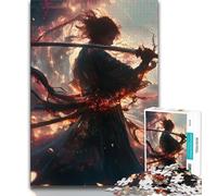 Puzzles pour Adultes 1000 pièces Fantasy Ninja Warrior, Jouets éducatifs et Amusants pour la Maison, Cadeaux d'anniversaire et de Voyage (75x50cm)