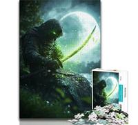 Puzzles pour Adultes 1000 pièces Fantasy Samouraï Ninja Adolescent, Cadeau Amusant et activité pour la Maison, Jouet pour Les Jours de Pluie (Taille 38x26cm)