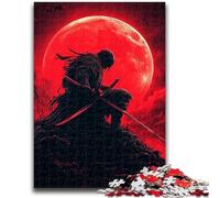 Puzzles pour Adultes 1000 pièces Fantasy Samouraï Ninja, Jouet éducatif intellectuel décompressant, Cadeau d'anniversaire (50x75cm)