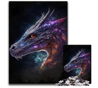 Puzzles pour Adultes 1000 pièces Fantasy Space Dragonb Puzzles impossibles pour Adultes Idéal pour Les Adolescents Collectionneurs Cadeau de Voyage Activité familiale 1000 pièces (75 x 50 cm)