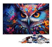 Puzzles pour Adultes 1000 pièces Fantasy Starry Sky Owl Jeu Stimulant Jouets Puzzle de Noël Cadeaux 1000 pièces (38 x 26 cm)