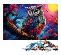 Puzzles pour Adultes 1000 pièces Fantasy Starry Sky Owl Puzzle découpé avec précision Bon Cadeau 1000 pièces (75 x 50 cm)