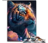 Puzzles pour Adultes 1000 pièces Fantasy Tiger 1000 pièces Puzzle Impossible Hard Challenge Jouet pour Adolescents (Taille 26x38cm)