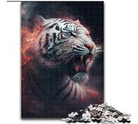 Puzzles pour Adultes 1000 pièces Fantasy Tiger Puzzle 1000 pièces Un Art DIY Stimulant pour Les passionnés, Cadeau Parfait pour la détente (Taille 26x38cm)